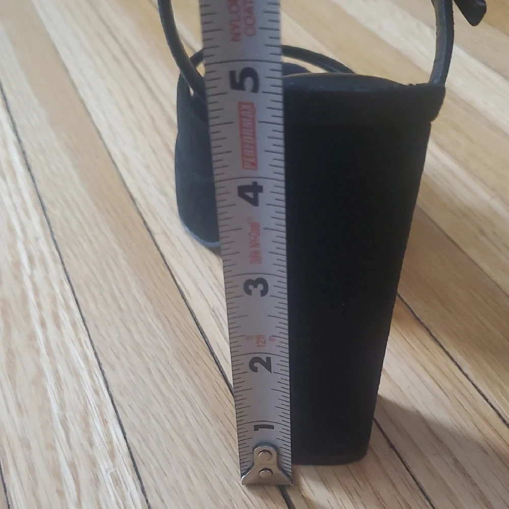 Steve Madden Black Block Heel Sandals - Picture 8 of 11